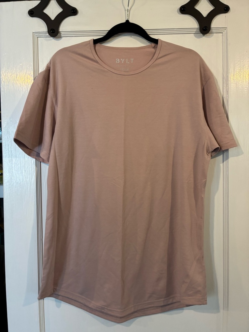 BYLT Basics Men's Short-Sleeve Crew Tee in Dusty Rose